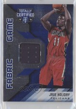 2015 Totally Certified Fabric of the Game Materials Blue 21/49 Jrue Holiday 4f5