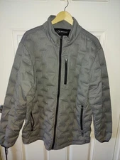 Dri Duck Men's Full Zip Puffer Jacket Size Large gray NWOT  