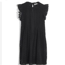 NWT Madewell Black Eyelet dress size XS B109