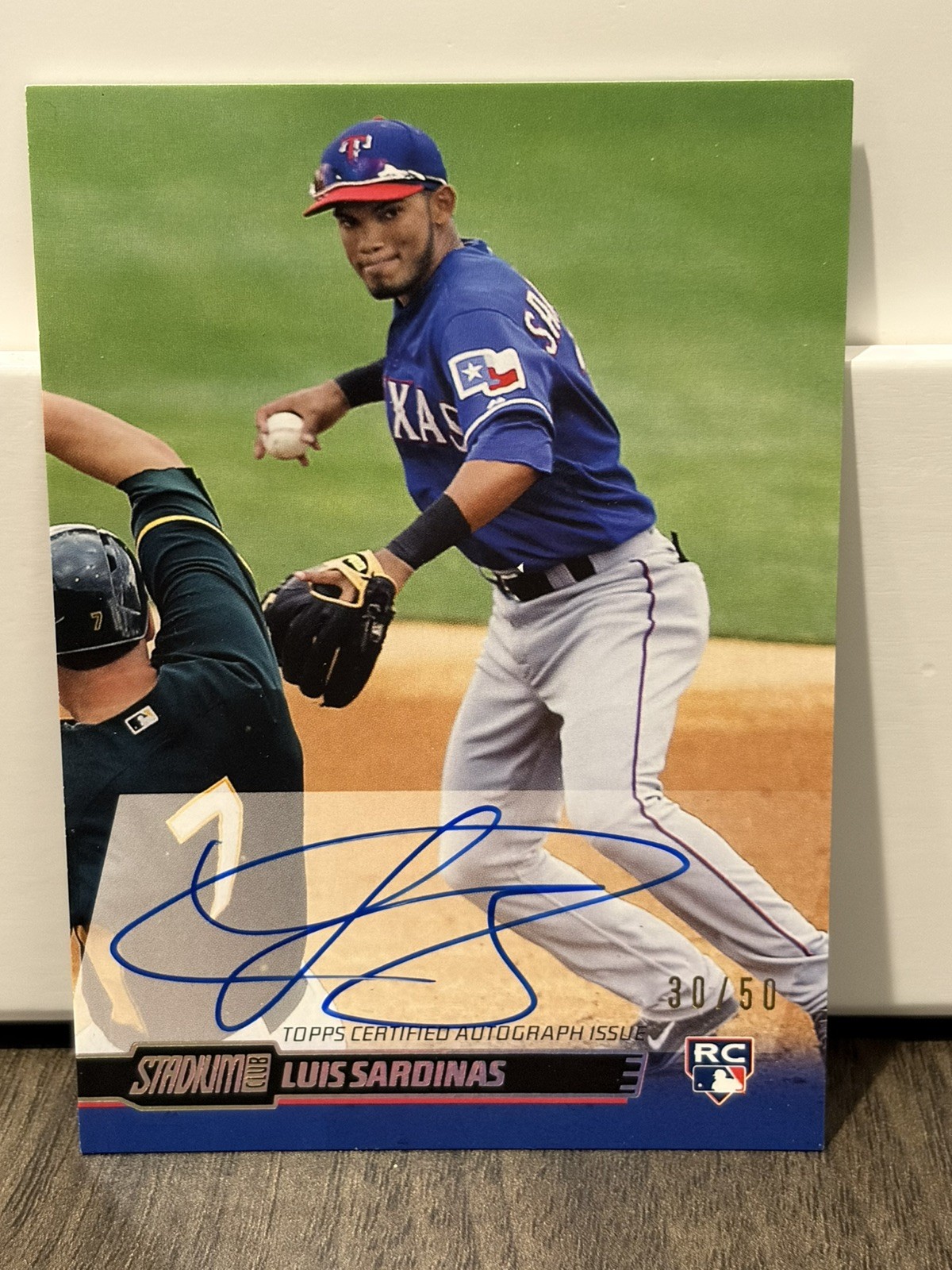 2014 Topps Stadium Club - Luis Sardinas RC Rainbow Foil AUTO  #/50  #SCA-LS 