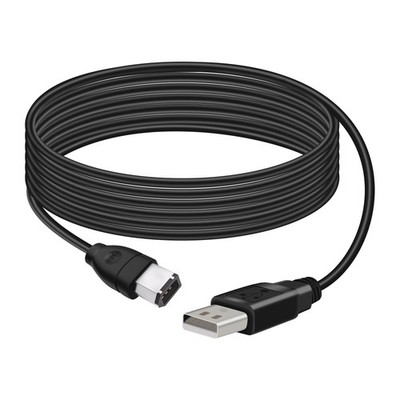 1.8m USB 2.0 Type A Male to IEEE 1394 FireWire 6 Pin Male Data Cable Converter