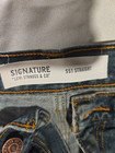 Signature by Levi's S51 Jeans Men's 32x32 Blue Cotton Denim Straight Leg Stretch — photo 4