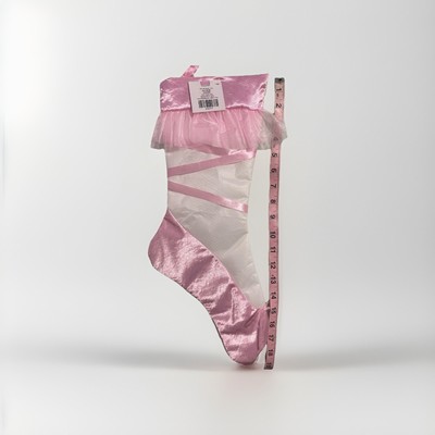 Ballerina Point shoe Christmas stocking 19  pink dancer nutcracker Ballet