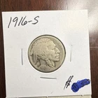 1916-S Buffalo Nickel 5C - San Francisco Mint - Business Strike - Uncertified