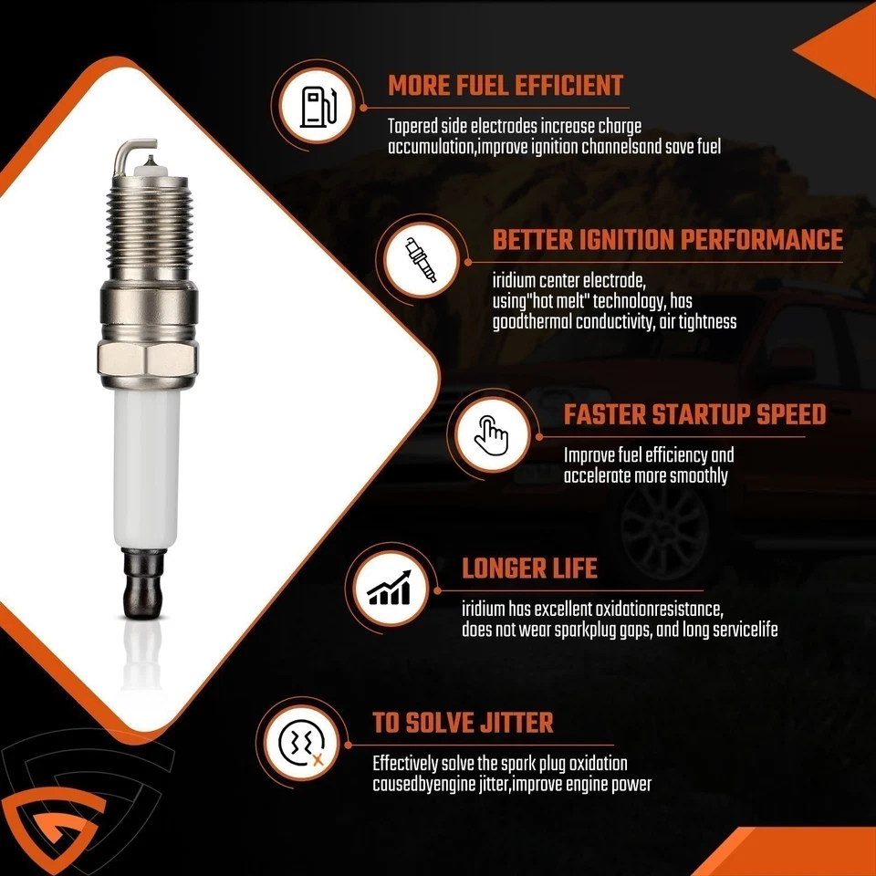 Ignition Coil Pack 6 Spark Plugs w/ Wire For 2005-2010 Ford Mustang 90-11 Ranger - Image 4 of 4