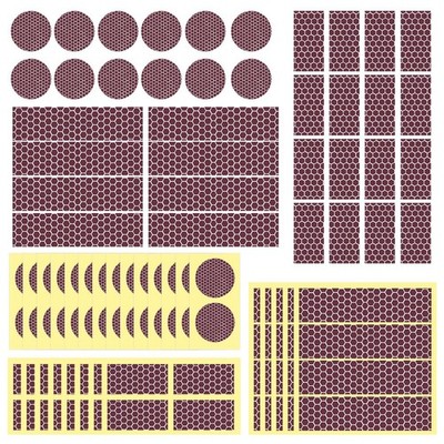 Striker Paper Matches - 60 Pack with Adhesive, Circle & Rectangle Stickers