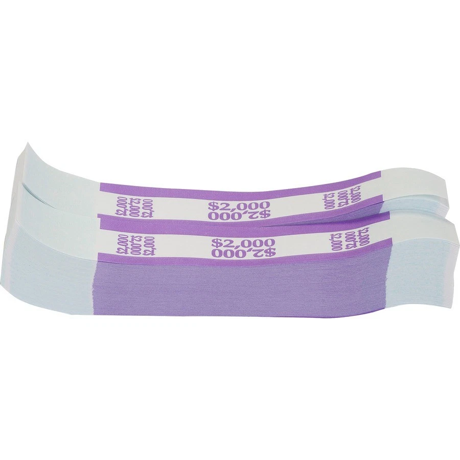 Sparco $2000 Bill Strap - 1000 Wrap[s] - Kraft - Violet (BS2000WK) - Image 4 of 4