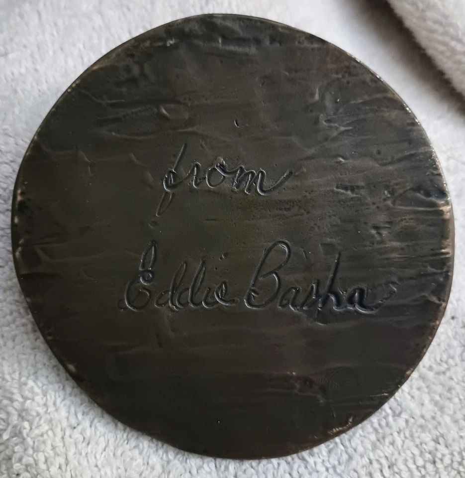 Medallón de bronce Joe Beeler para tocado completo nativo americano Eddie Basha  Foto 2 de 4