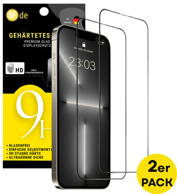 Display Panzerfolie Schutzglas für iPhone 11 12 13 14 15 16 17 Pro Max Echt Glas