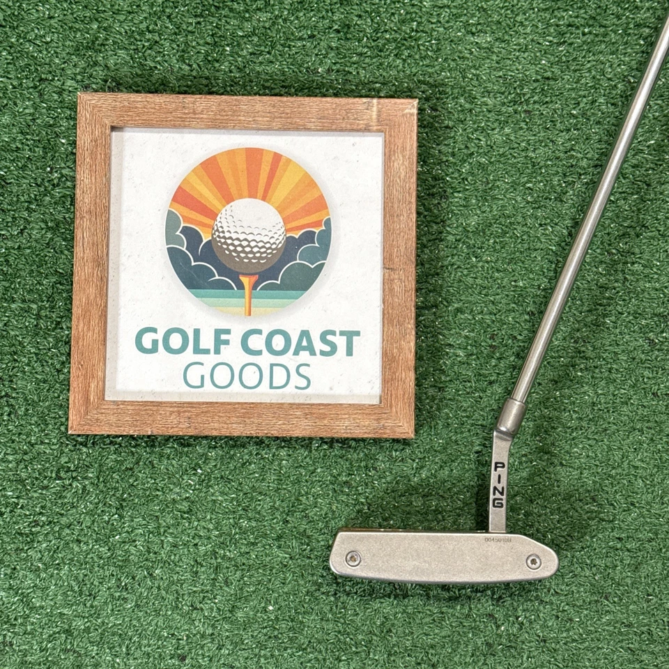 Ping “Specify” Blade Putter, Custom Wood Back, RH, 34.5” / One Of A Kind! - Image 2 of 4