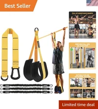 Adjustable Heavy Duty Pull Up Assistance Bands with Sponge Slings for Strength
