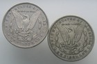 2x 1889 U S Silver Morgan Dollar $1 Coins 90% Silver — photo 2