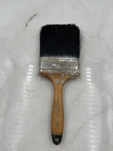 Vintage Rubberset Co 4 Inch Paint Brush Grand Prix Super Wood Handle Tapered