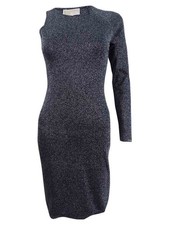 Michael Kors Women's Glitter-Metallic One-Shoulder Dress