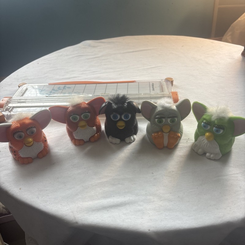 Lot of 5 Vintage 1998 McDonald’s Furby Happy Meal Toys 