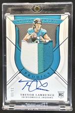 2021 Panini National Treasures Trevor Lawrence Prodigy Patch Auto RC #/99