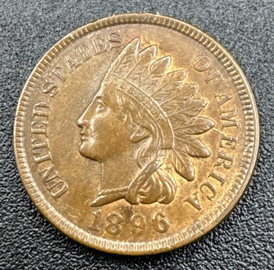 1896 Indian Head Cent - 4 Diamonds