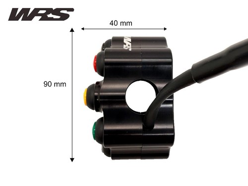 PULSANTIERA SINISTRA WRS 5 TASTI STRUMENTAZIONE I2M PER YAMAHA R6 2006-2024 - Foto 4 di 5