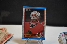 1989-90 O-Pee-Chee Hockey card #31 Darren Pang chicago blackhawks nhl