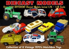BIG JOB LOT BUNDLE OF 8 OLD MATCHBOX TOYS; 1970's VINTAGE DIECAST SCALE MODELS