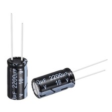 2200uF 16V 10x20mm Electrolytic Capacitor, Aluminum Capacitors, 24Pcs