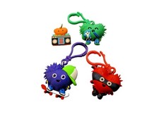 American Heart Association Kids Heart Challenge Rubber Keychain Lot of 4 Hearts