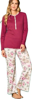 Bisbigli Damen Pyjama aus warmer Baumwolle Palasthose Art. 292251