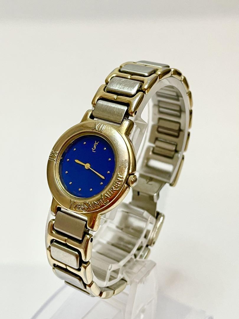 Orologio donna Yves Saint Laurent quadrante blu decoro swarovski bracciale metallo