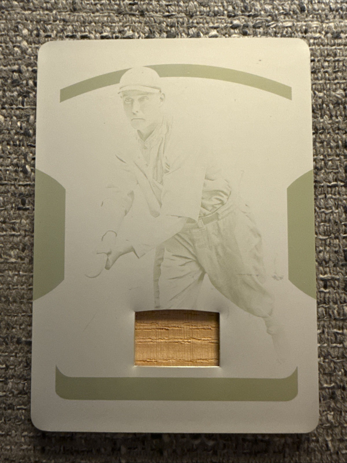 2018 National Treasures EDD ROUSH Game Used Bat Printing Plate 1/1 One Of One