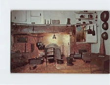 Postcard The Kitchen The Wadsworth Longfellow House Portland Maine USA