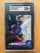 2020 Topps Chrome Update Sapphire Edition Jesus Tinoco Rookie Auto RC #RA-JT