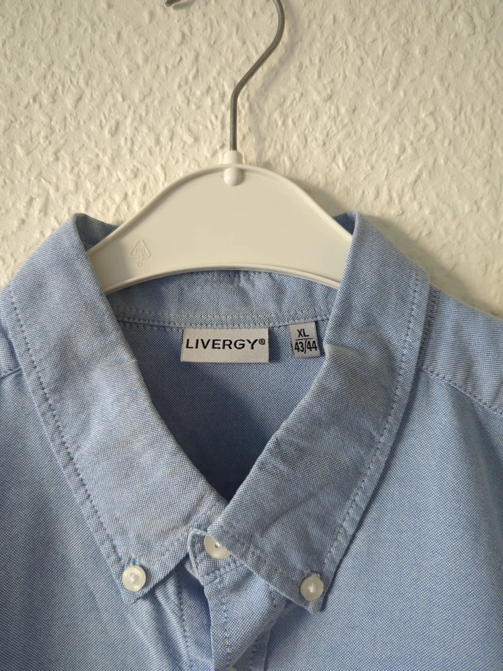 Livergy Herren Hemd blau Größe XL 43 / 44 - Bild 3 von 4