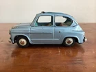Vintage Bandai Fiat-600 tin friction toy car 1950s
