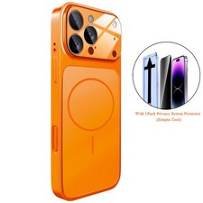 Shockproof Glass Mag Safe Case Lens/Anit-peep Film For iPhone 17 ProMax/17 Pro