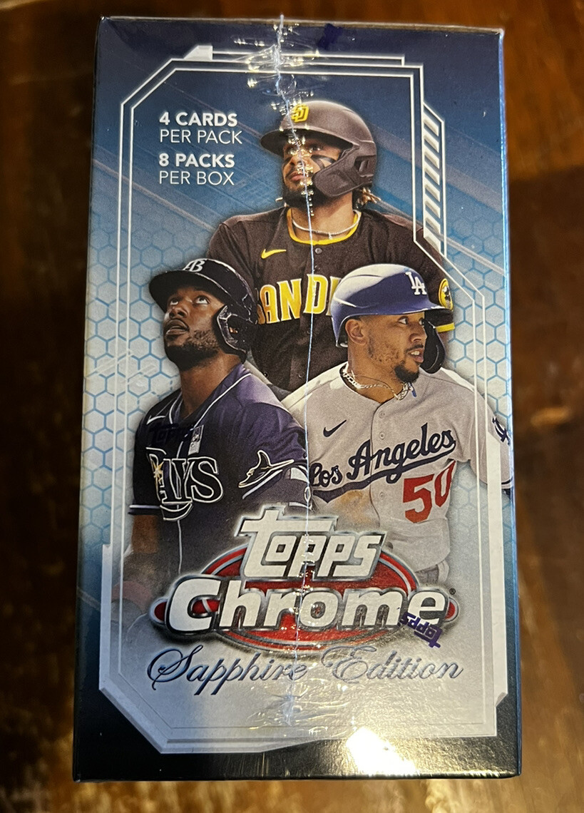2021 Topps Chrome Baseball Sapphire Edition Hobby Box- IN