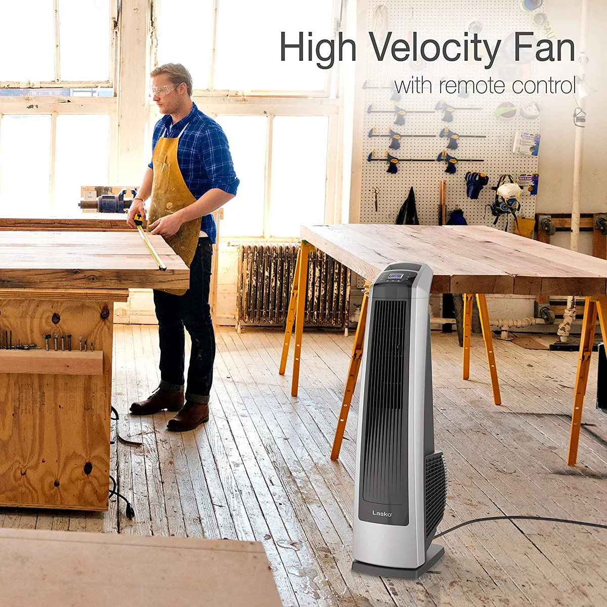Lasko U35115 Electric Oscillating High Velocity Stand-Up Tower Fan with  Timer an | eBay