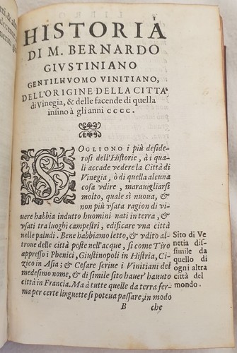 Venice Contarini De Magistratibus Et Republica Justinian Historia Venetia 592 - Picture 5 of 7