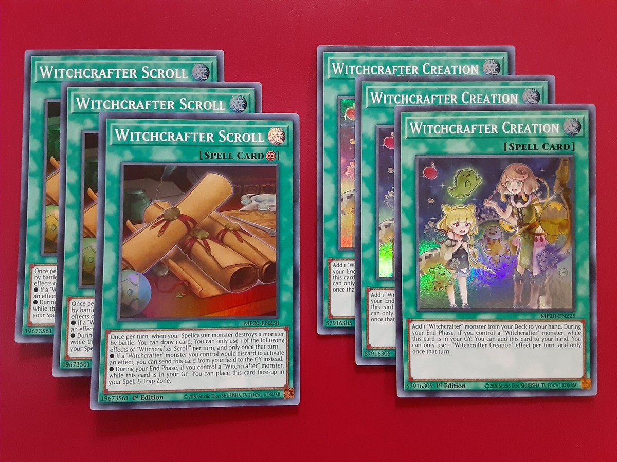 Yugioh Witchcrafter Deck 57 Cards Vice-Madame Verre Complete