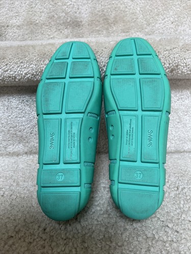 Swims Brand Women’s Water Shoes Penny Loafer Rubber Mach Wash Size 6 EU 37 - Picture 7 of 9