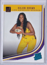 2019 PANINI DONRUSS WNBA RATED ROOKIES #97 KALANI BROWN LOS ANGELES SPARKS ID6