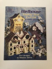 Plastic Canvas Birdhouse Tissue Box Covers Holiday Home Cottage Townhouse B1