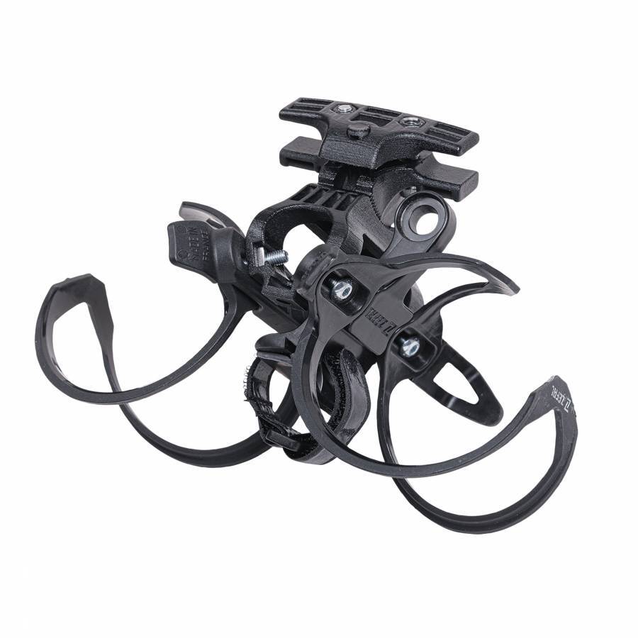 Porte bidon Zefal Tri Bottle Cage Set noir sous selle avec 2 supports robustes