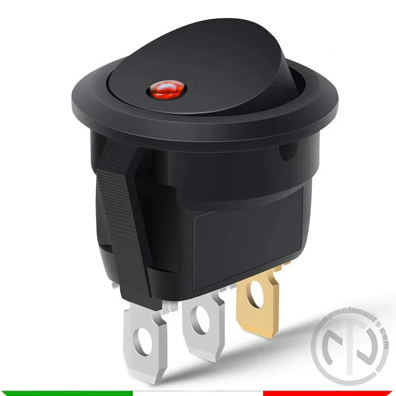 BOJACK Interruttore a levetta marino impermeabile a bilanciere 12 V DC 30 A 2 pin ON Off SPST con tappo impermeabile per auto, camion, barca (confezione da 2 pezzi