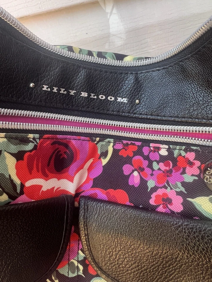 Lily Bloom Keshia Shoulder Bag Romantic Rose Blossom Handbag Purse - Image 3 of 4