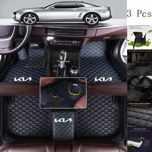 Fit for KIA All Series Car Floor Mats Auto Luxury Custom Waterproof Carpets Mats - Picture 22 of 36