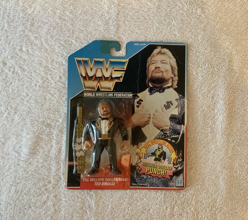 WWF MOC Hasbro Million Dollar Man Ted Dibiase Exce...