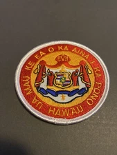 Ua Mau Ke O Ka Aina I Ka Pono Hawaii Iron On Patch