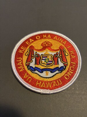 Ua Mau Ke O Ka Aina I Ka Pono Hawaii Iron On Patch