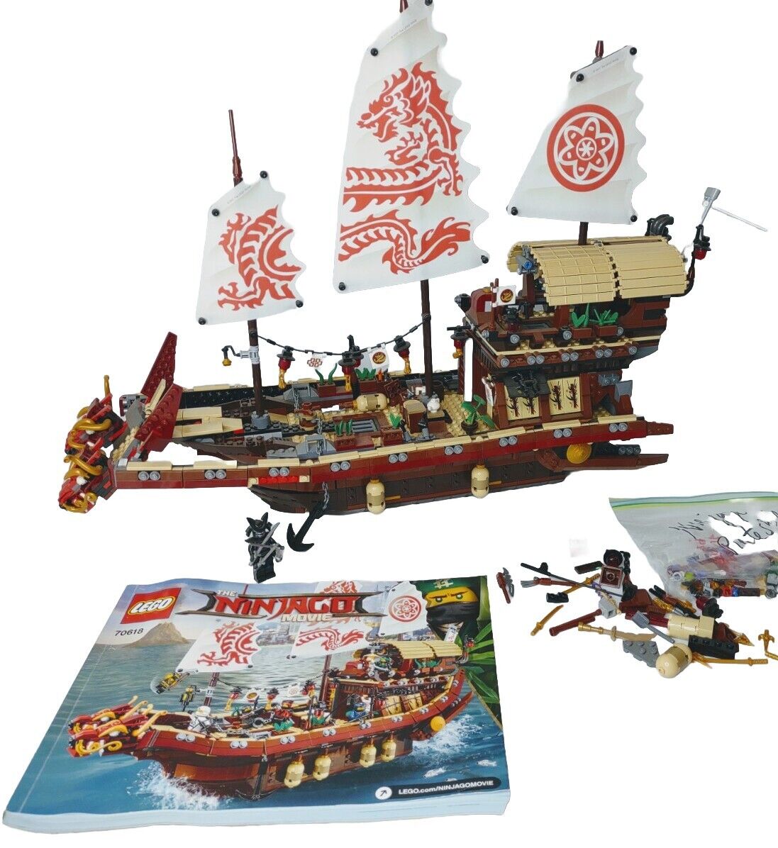 Lego Ninjago Destinys Bounty Pirate Ship 70618 With Manual