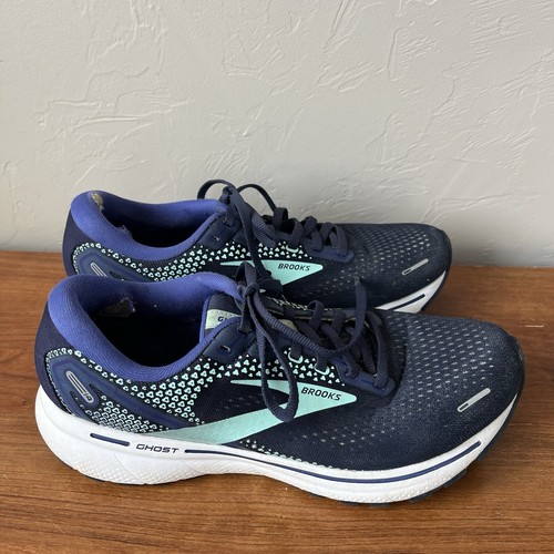 Brooks Ghost 14 Mujer 9.5 Zapatos Carretera Correr Neutro Entrenador Distancia Azul Marino - Imagen 6 de 8